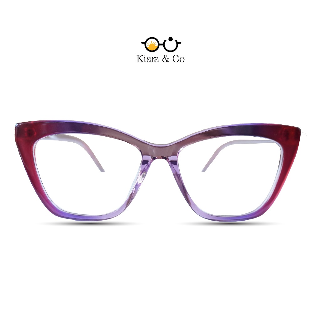 Kiara and Co Official - Frame Kacamata Pria Wanita / Tiffany 2279 Pink Transparant