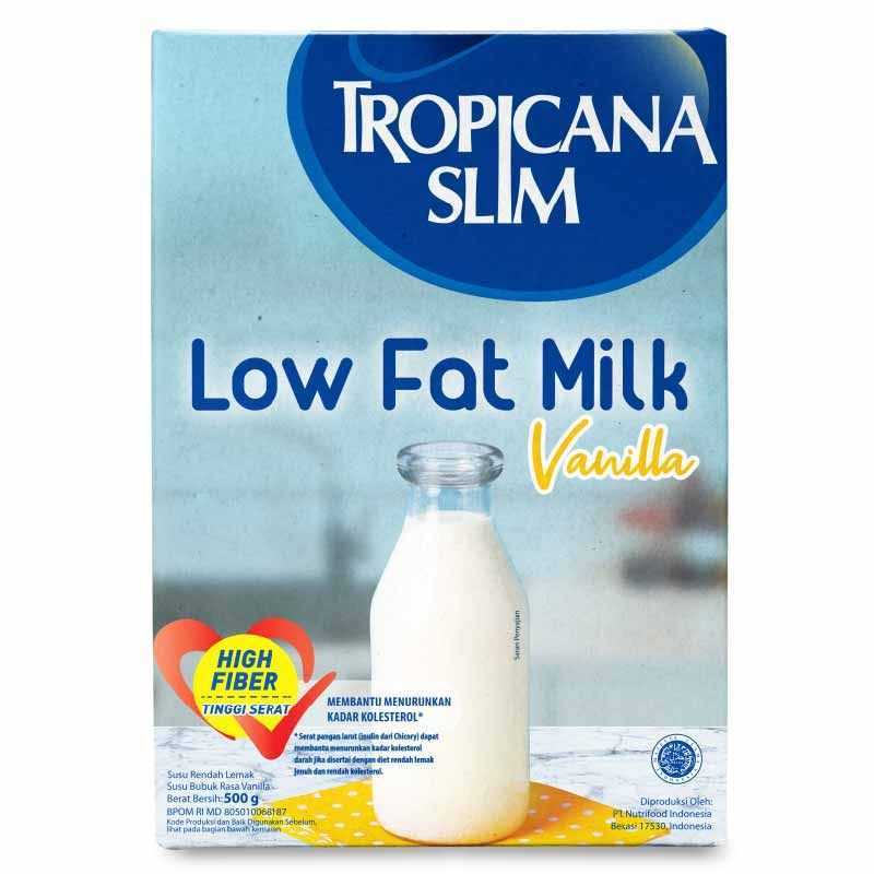 

[oddsolshop] pekanbaru/Tropicana Slim Low Fat Milk Vanilla 500GR Susu Bubuk Rendah Lemak Rasa vanila