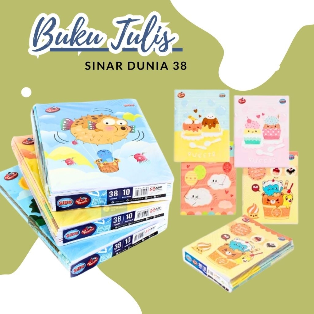 

Buku Tulis SIDU 38 [ORIGINAL BUKAN EDISI SKOLA] Bisa Pilih Motif 1 Pack & Ecer