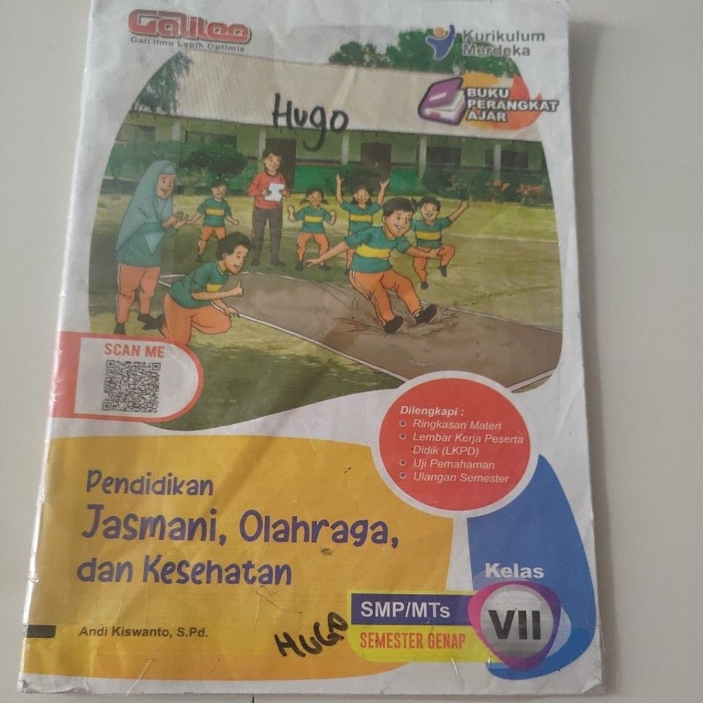 LKS PJOK pendidikan jasmani olahraga dan kesehatan kelas 7 semester genap penerbit Galileo kurikulum