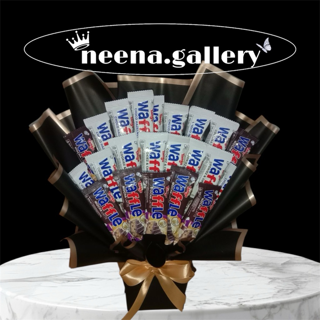 

Buket waffle tango / buket ulang tahun / buket wisuda unik lucu mewah murah / bouket wisuda / buket snack berkualitas / hadiah wisuda unik / buket anniversary