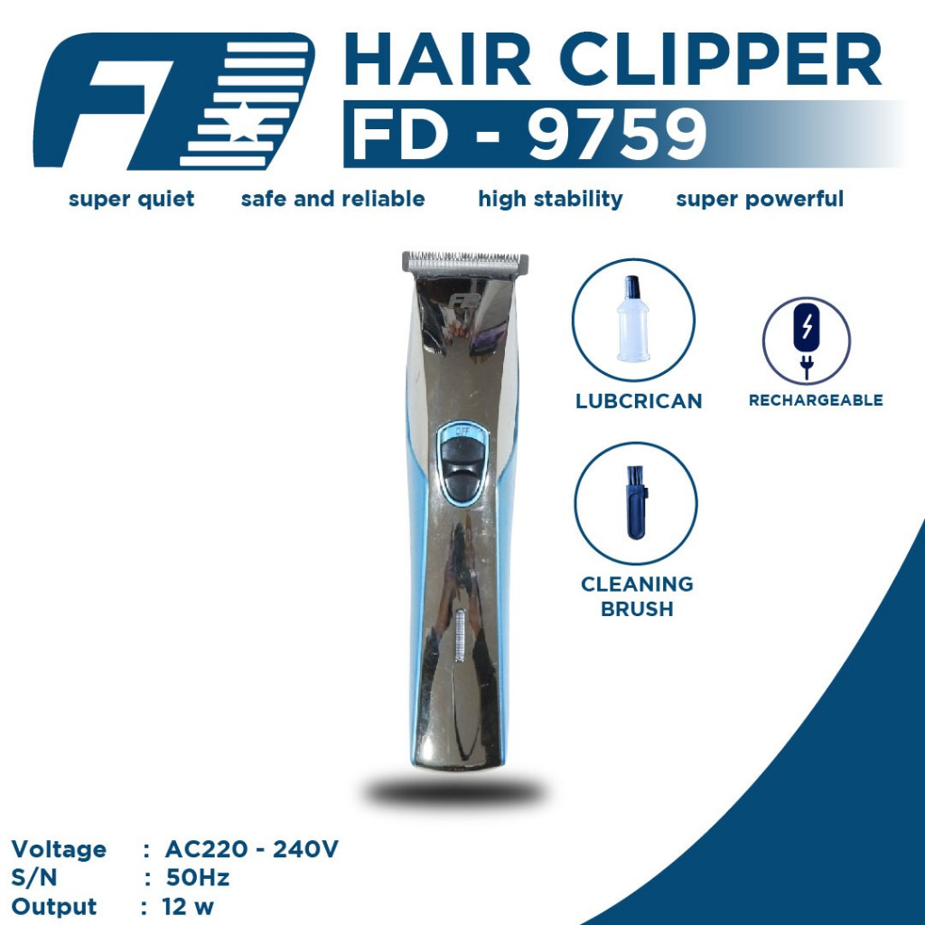 Hair Clipper / Alat Cukur Rambut FD 9759