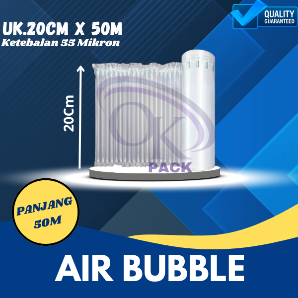 

AIR BUBBLE 20CM X 50M Cushion Wrap Fo-Air / Bubble Wrap Angin Tebal Roll / Poly Air Bubble