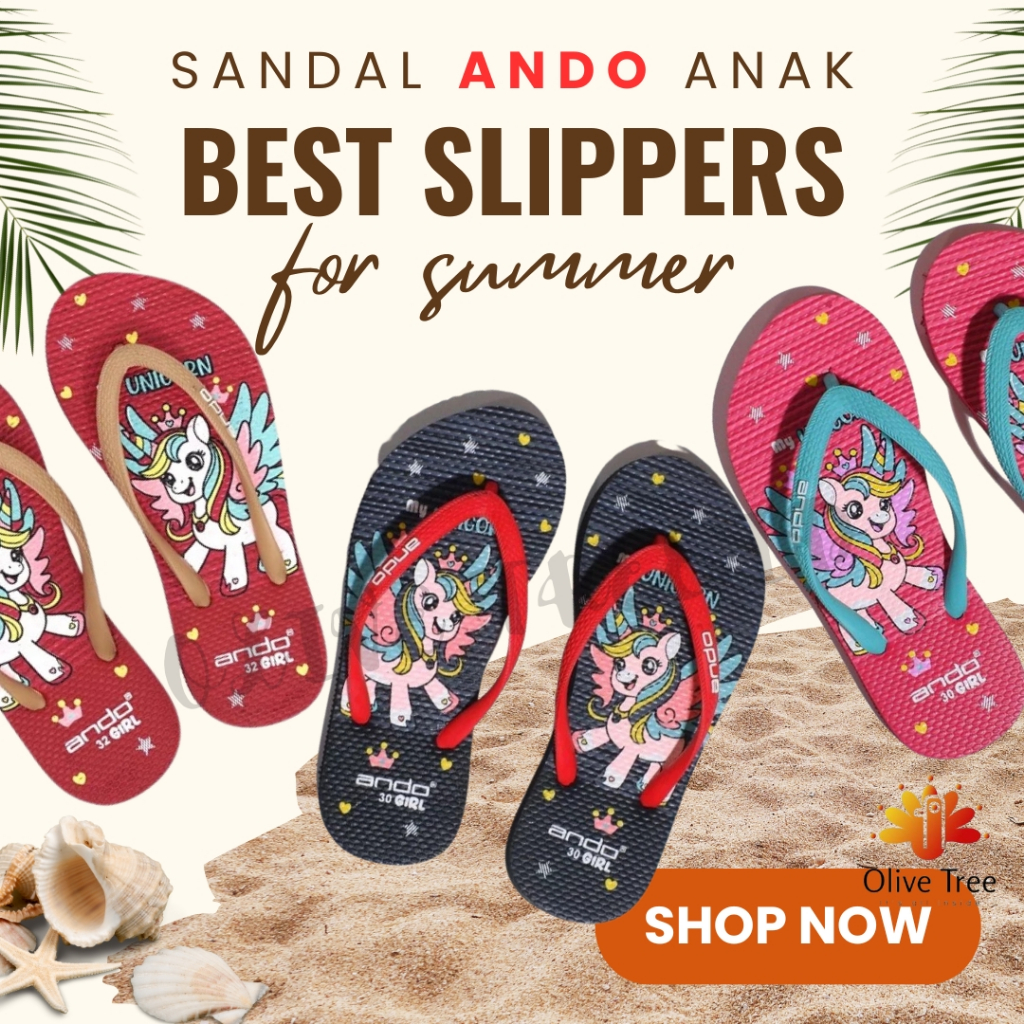 Sandal Jepit Anak Perempuan Ando Sandal Jepit Remaja Sandal Jepit Ando Sandal Jepit Anak Ando Sandal