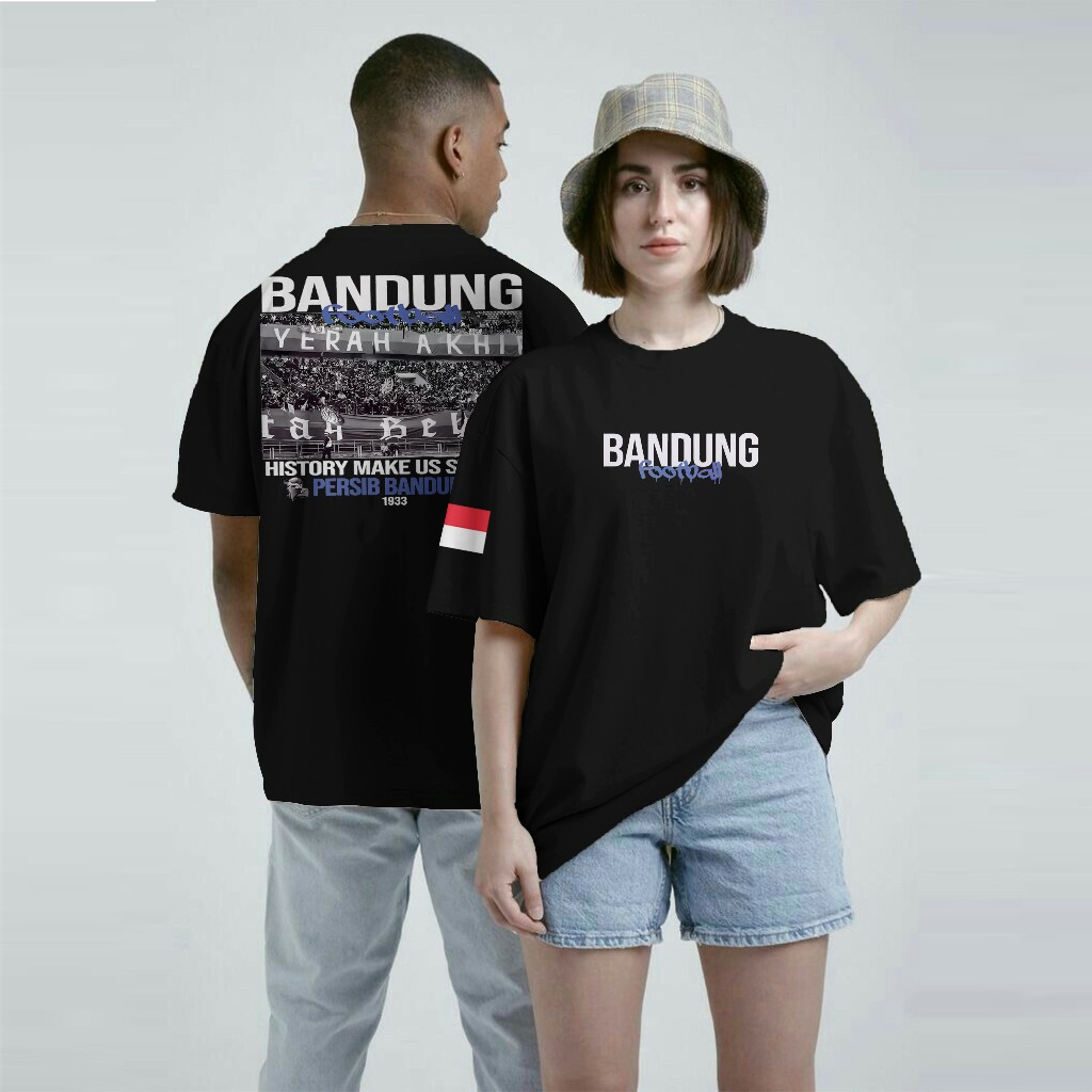 Kaos T Shirt Pria Bandung Football Fans Casual Ultras Viking Bobotoh