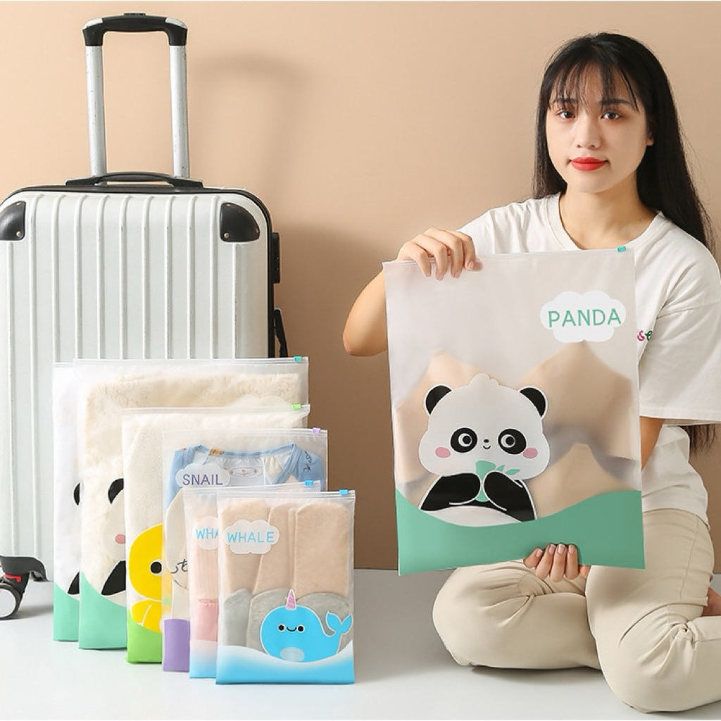 Travel Ziplock / Zipper Bag / Plastik Penyimpanan / Tas Travel / Plastik Baju / Organizer Bag