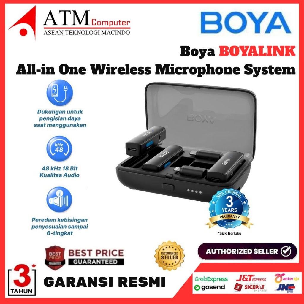 Boya BoyaLink All in One Wireless Mic Boya Link Microphone Garansi Resmi