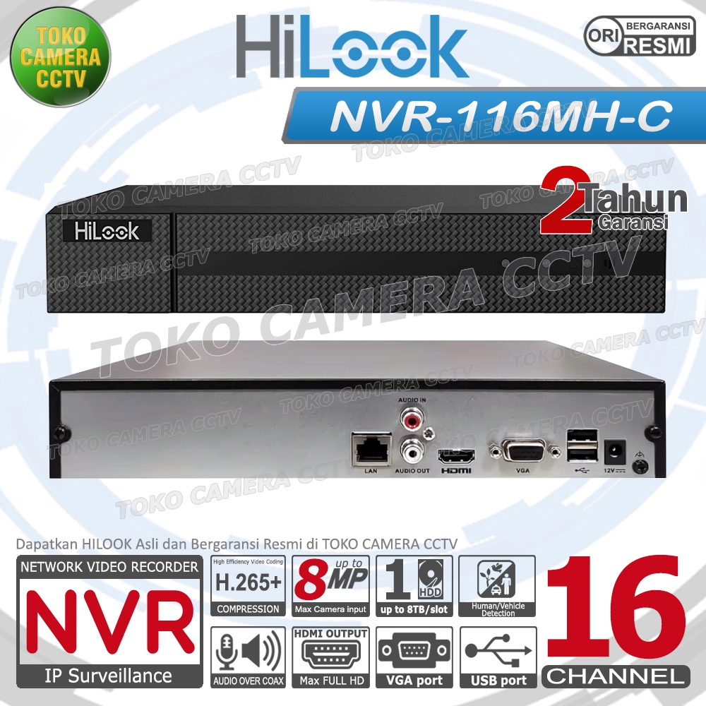 NVR 16 CHANNEL HILOOK NVR-116MH-C NVR 16CH HILOOK