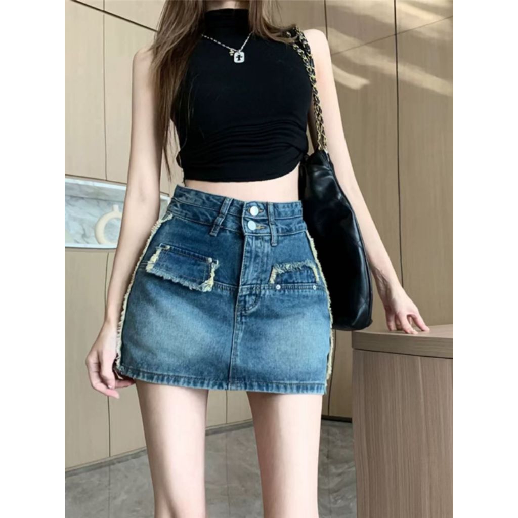 ROK JEANS PENDEK IMPORT BKK