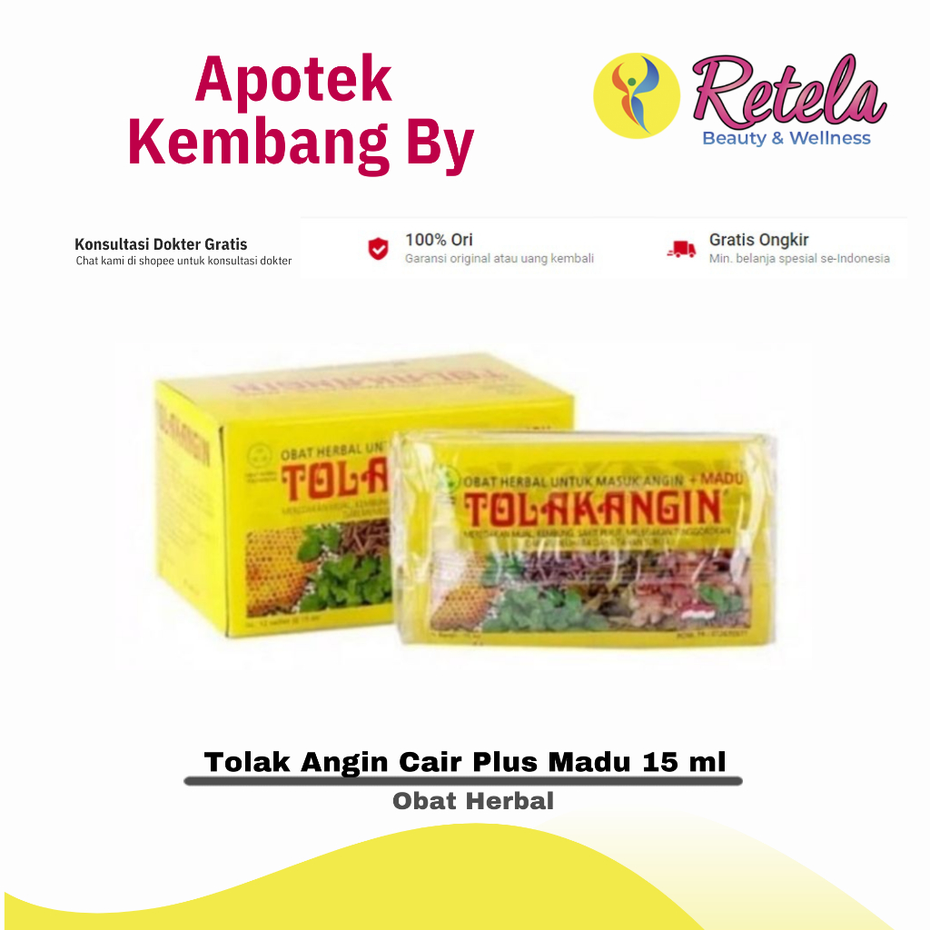 

Tolak Angin Cair Plus Madu 15 ml
