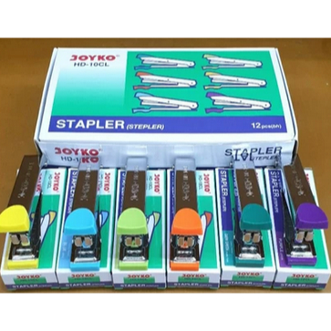 

HD10 Stapler Stepler Jepretan Cekrekan Hekmesin Joyko HD-10 CL ( color / warna ) Kecil