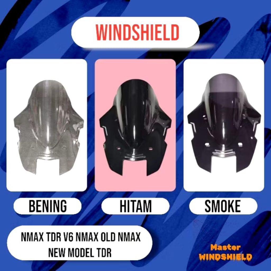 MASTER WINDSHIELD-Visor Windshield Nmax TDR V6 Visor Nmax Old Nmax New Model TDR