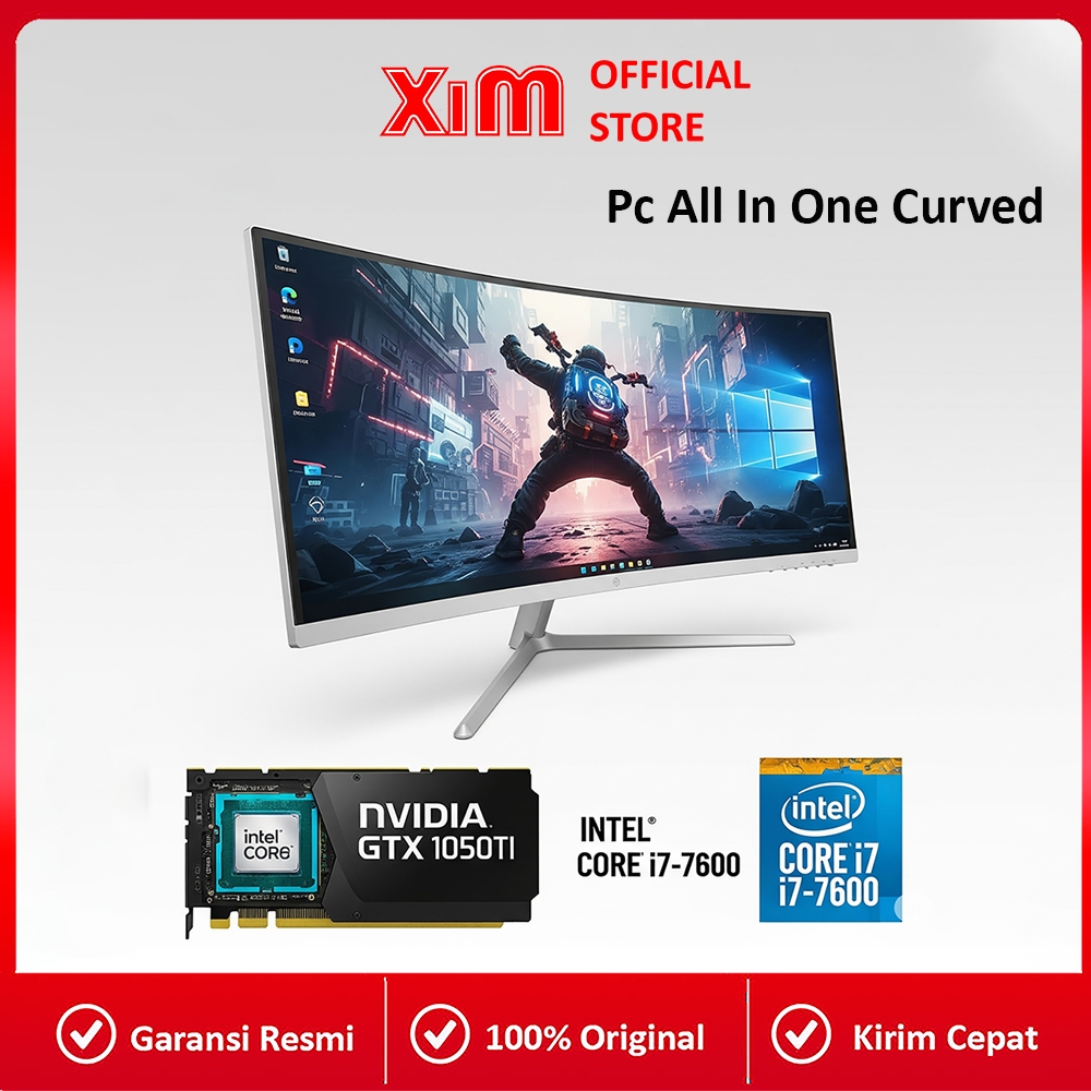 Terlaris XiminPc All In One Intel Core I7-7600U Nvidia Gtx 1050 Ti Vram 4Gb Komputer Full Set Pc