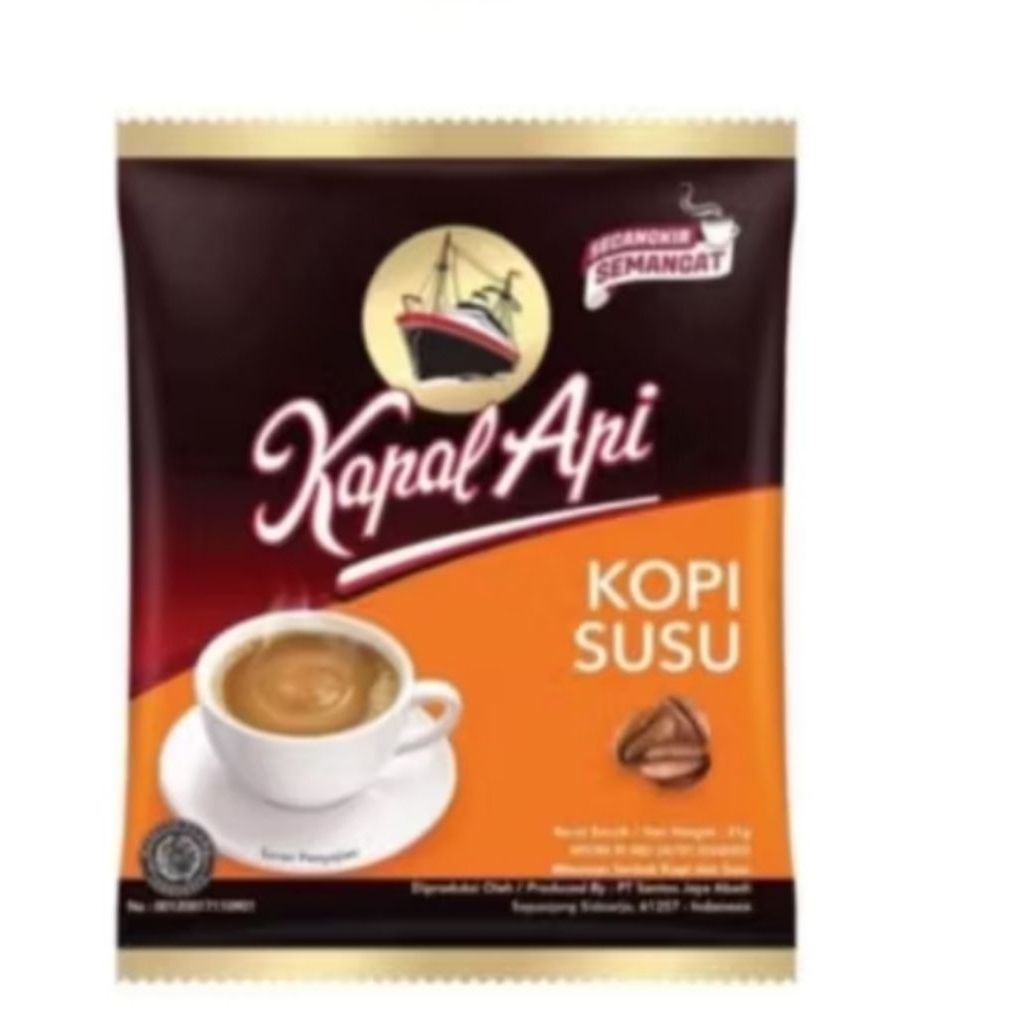

Kopi Kapal Api Susu 1 Renceng isi 10 Pcs