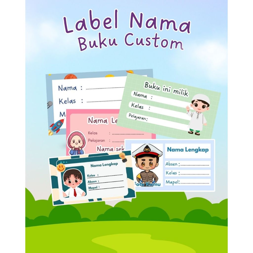 

Label Nama Anak Sekolah – Free Desain & Murah