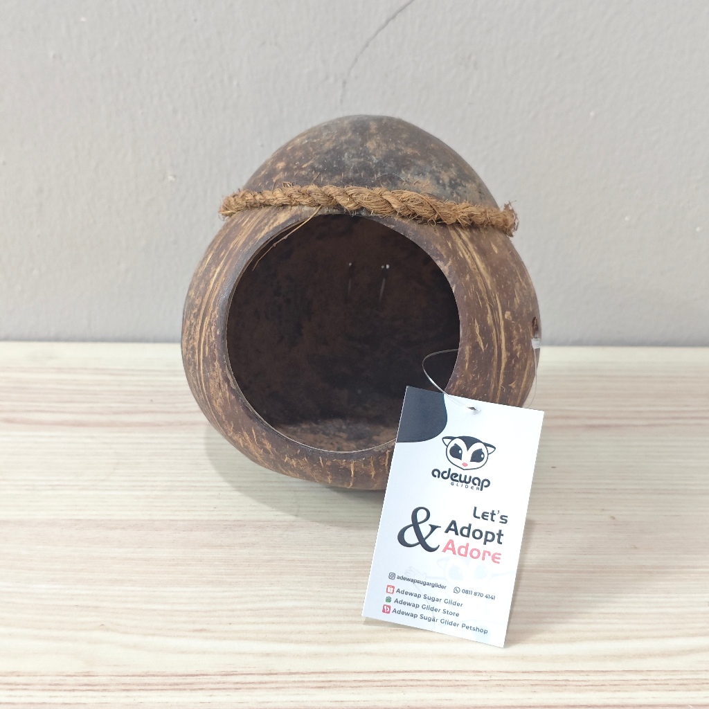ADEWAP GLIDER Sleeping Pouch Batok Kelapa Tampat Tidur Sugar Glider