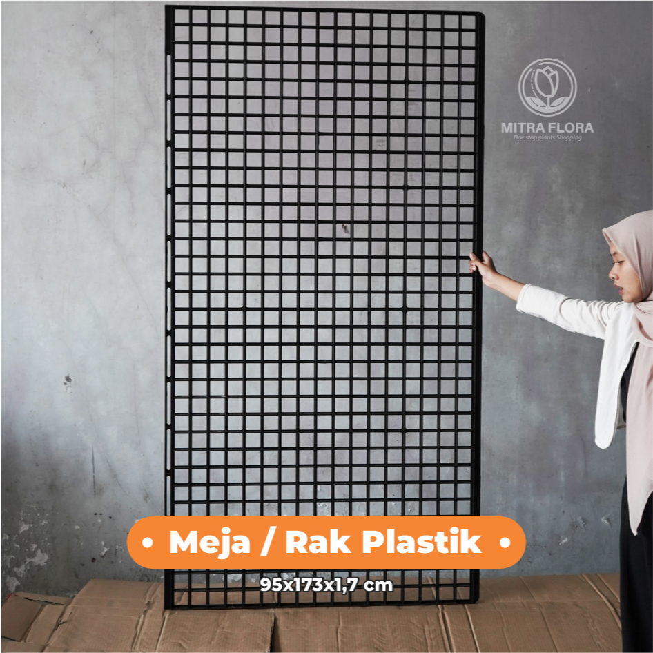 Meja Rak Tanaman Plastik Vertikal Garden Anggrek Hidroponik Kuat Tahan Cuaca