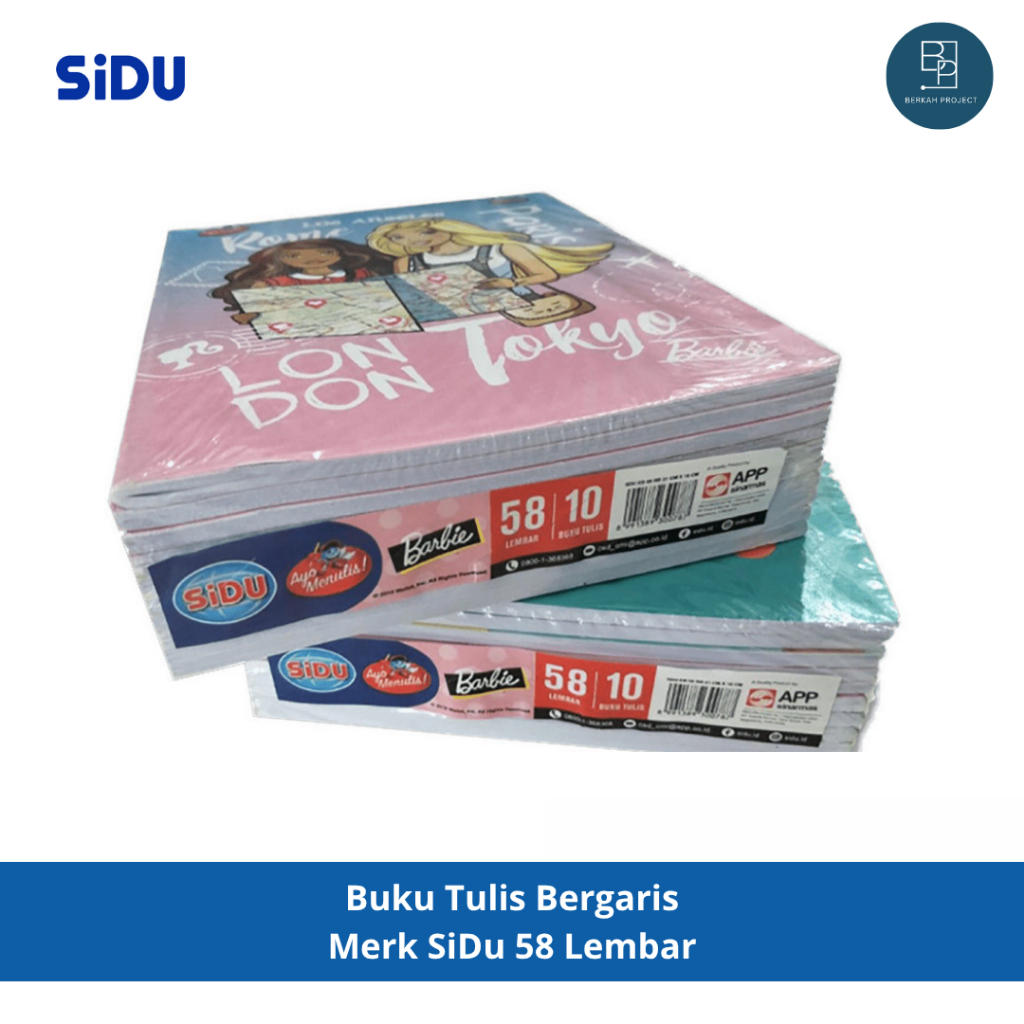 

SIDU Buku Tulis 58 Lembar 1 Pack isi 10 buku