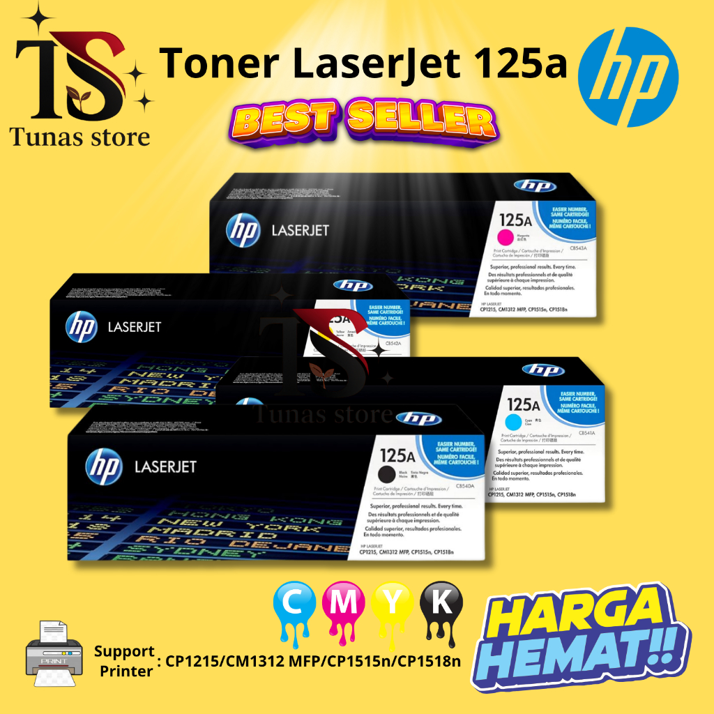 1 SET 4 PCS Toner HP Laserjet 125A Cartridge High Quality Original