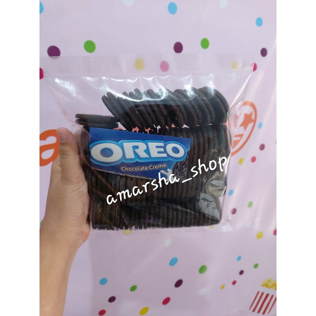 

Cokelat biskuit oreoo snack cemilan repack original