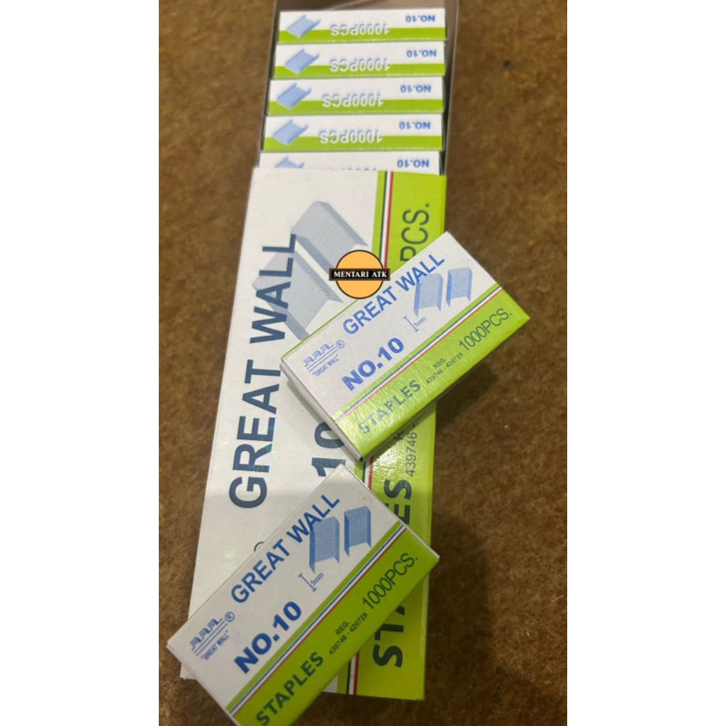 

Isi staples great wall no 10/ 1box kecil