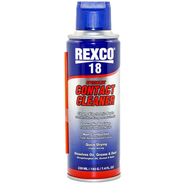 REXCO 18 - Pembersih Komponen Elektronik Contact Cleaner Rexco 18 220ML