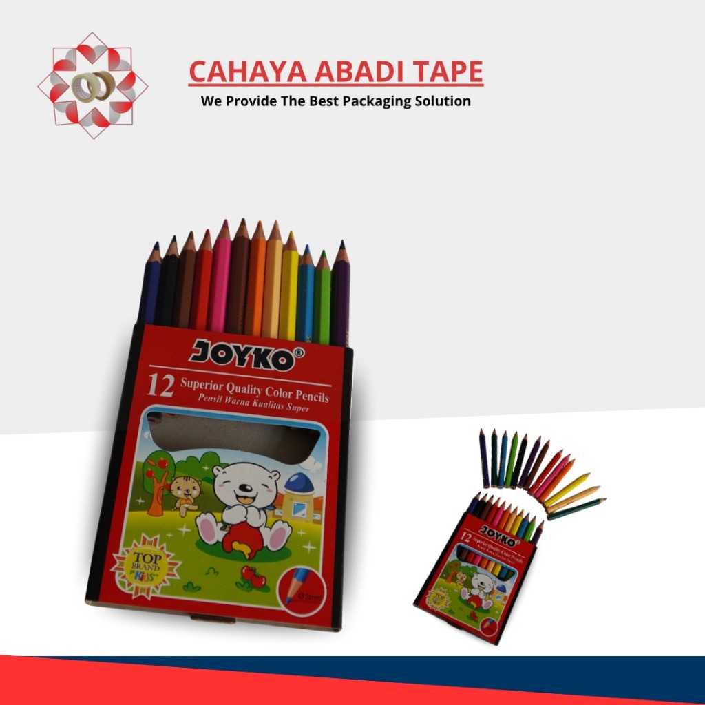 

PENSIL WARNA JOYKO 12 WARNA KECIL ORIGINAL ASLI