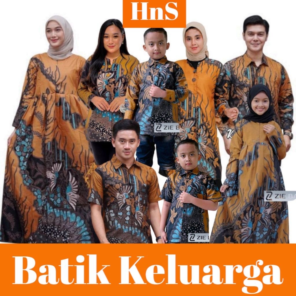 Diskon Batik Couple Keluarga - Batik Sarimbit Ayah Ibu dan Anak - Batik Pasangan Kemeja Dan Tunik - 
