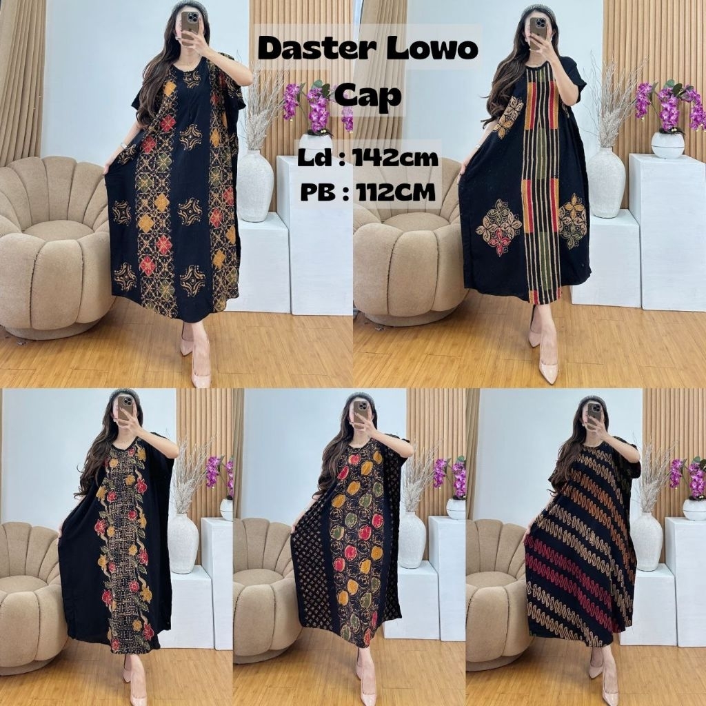 [Beli 3 Lebih Hemat] Daster Cap Motif Baru Warna elegan Model Kelelawar Ld 142 Pb 112 ukuran Jumbo M