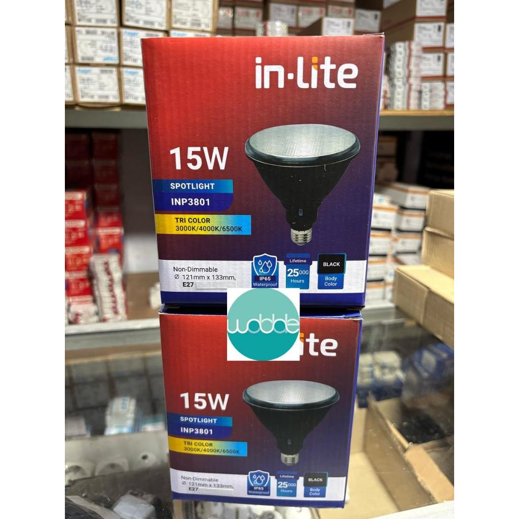 INP3801 TRICOLOR 3 WARNA 15W LAMPU IN LITE LED SPOTLIGHT INLITE LED PAR38 15W 15 W 15 WATT INP3801 T