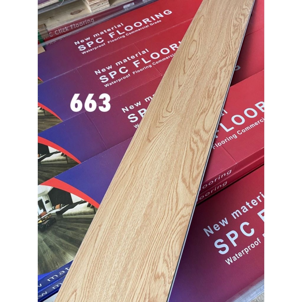 SPC LANTAI Wood flooring 4mm/5mm lantai motif kayu/ spc flooring 4mm younghui/122cmx186cm