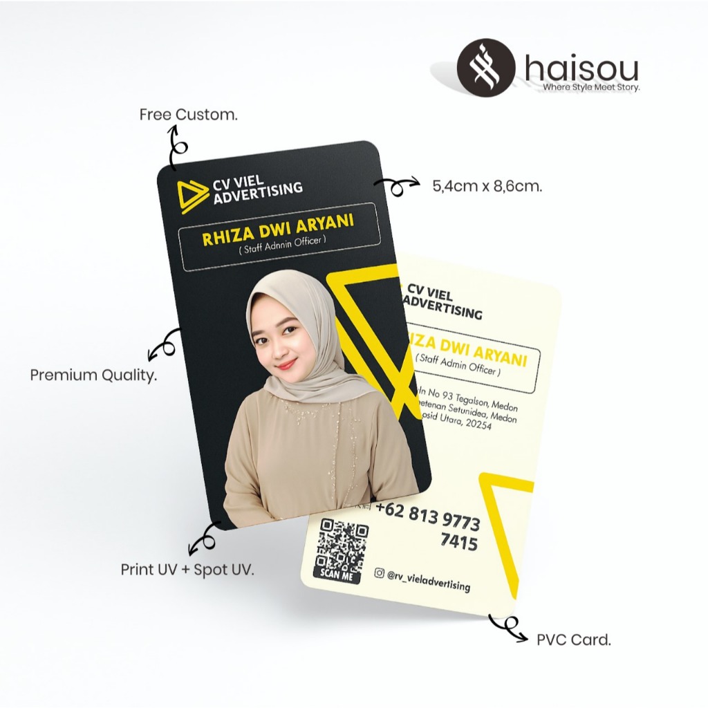 

CUSTOM ID CARD BERKUALITAS PREMIUM STANDAR ISO