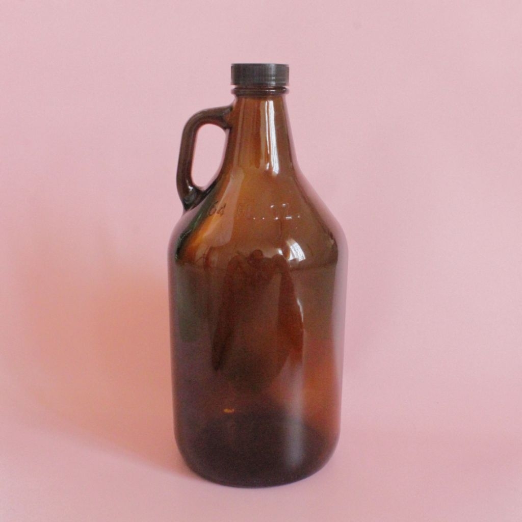 64oz/1,89L Amber Bottle/Botol Kaca Amber 1,89L