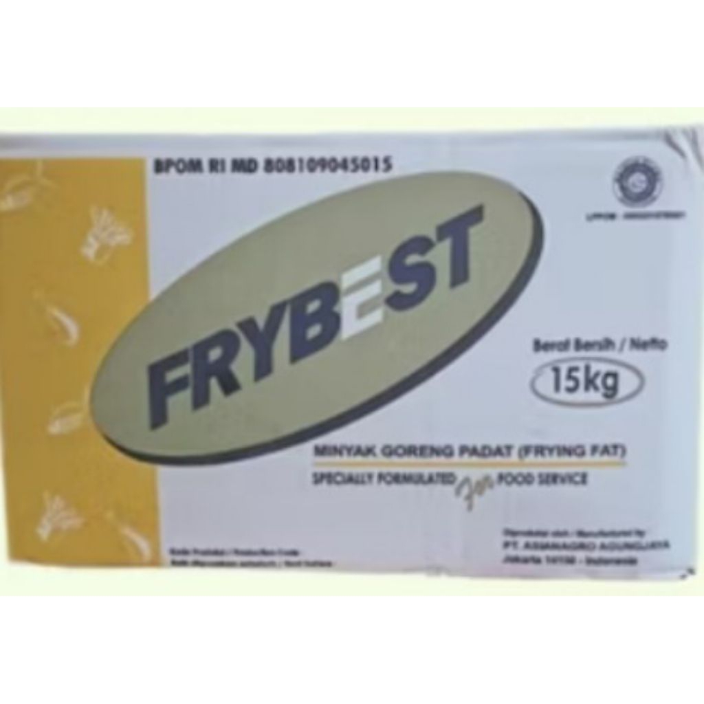 

FRYBEST Minyak Padat/Beku 15kg ed 2026