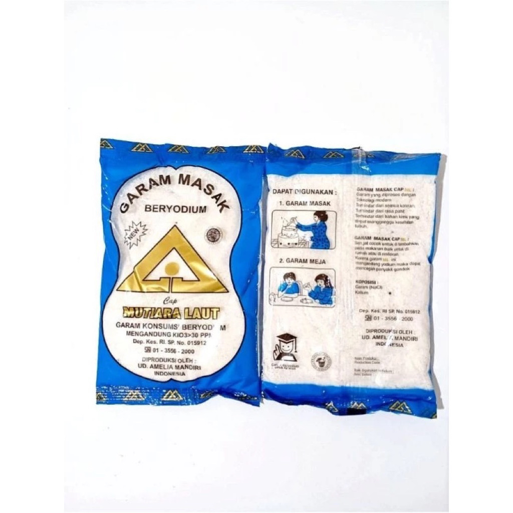

2pcs Garam masak beryodium Cap mutiara Laut