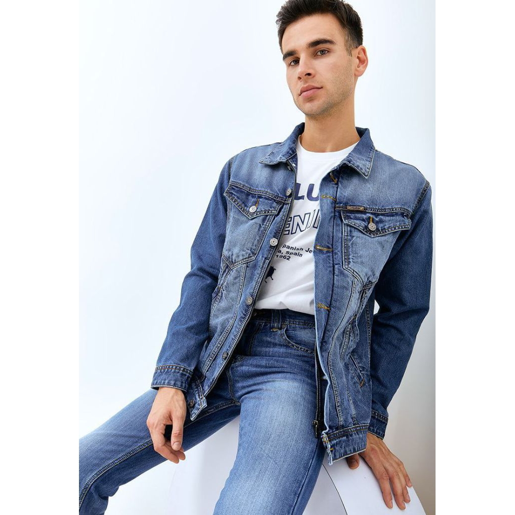 Jaket Denim Pria LOIS Original MJF148OP