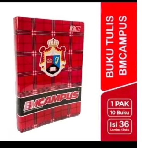 

Buku Tulis BMC Campus Isi 10 pcs 36 Lembar untuk Penggunaan Sekolah dan Akademik