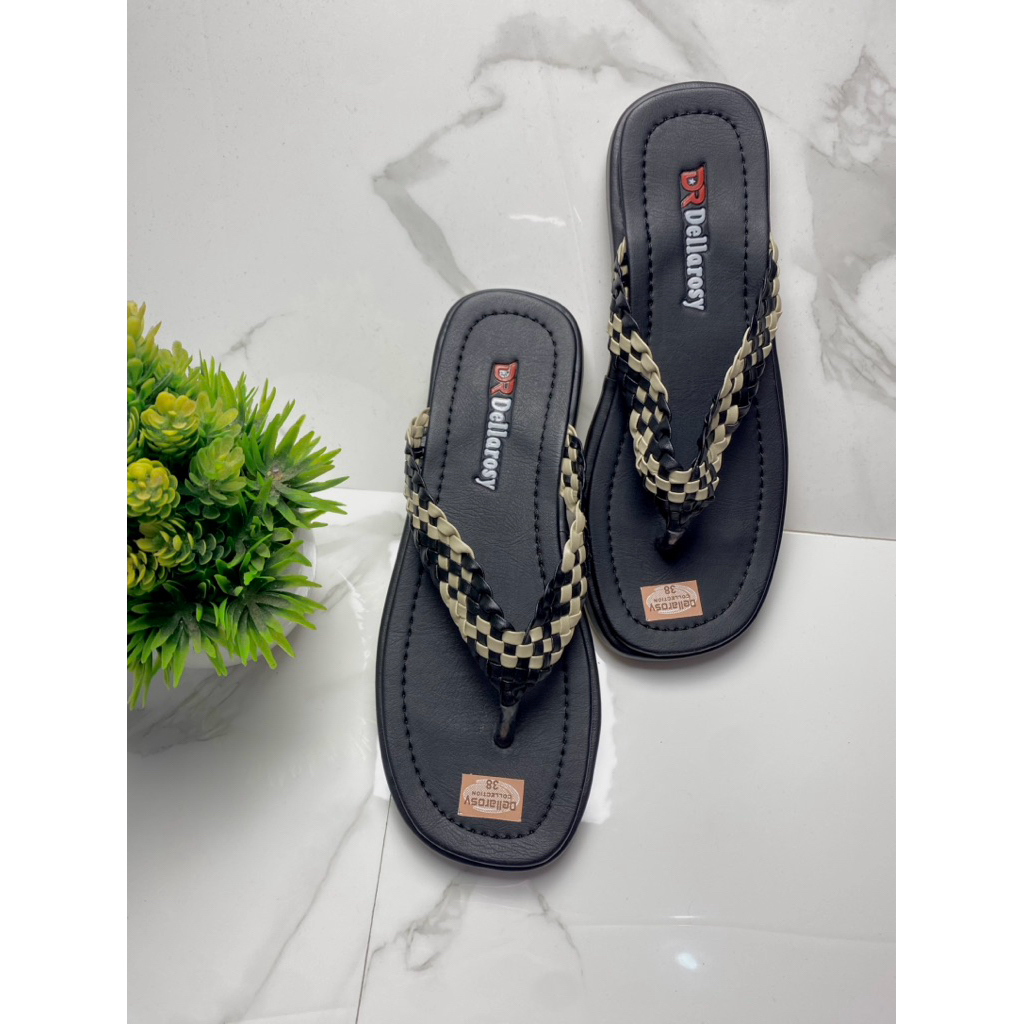 sandal perempuan-sandal dewasa-sandal kekinian-sandal santai