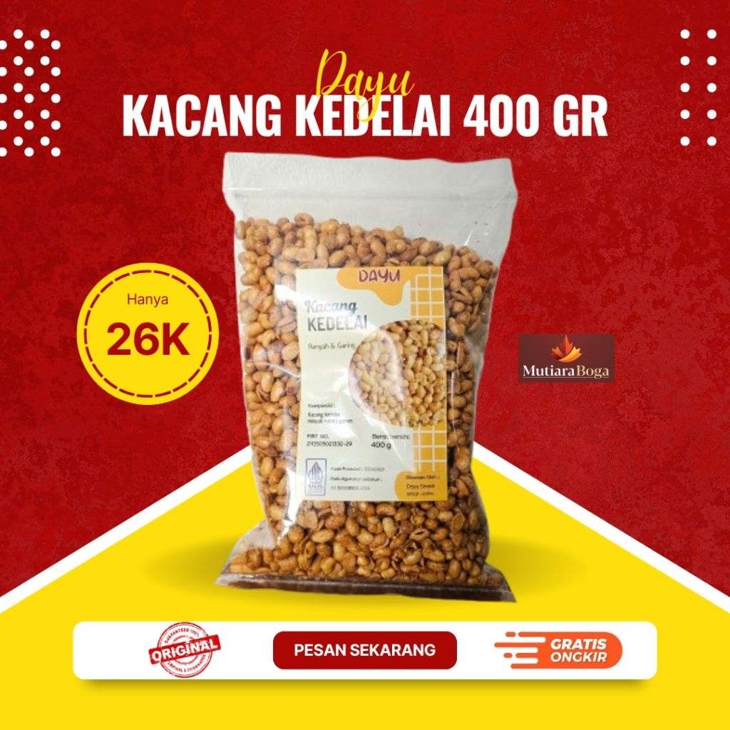 

Snack Oleh Oleh Kacang Kedelai Cap Dayu 400 gr