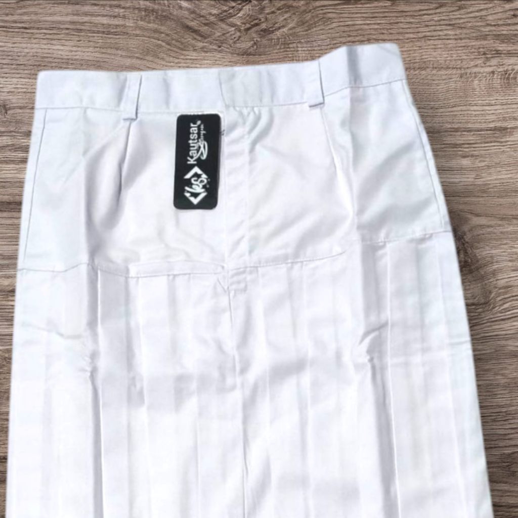 rok putih rampel baping SMP SMA