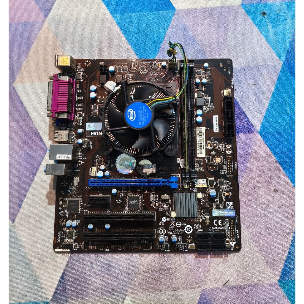 Paket Motherboard + Processor Intel gen 4 + RAM 4GB