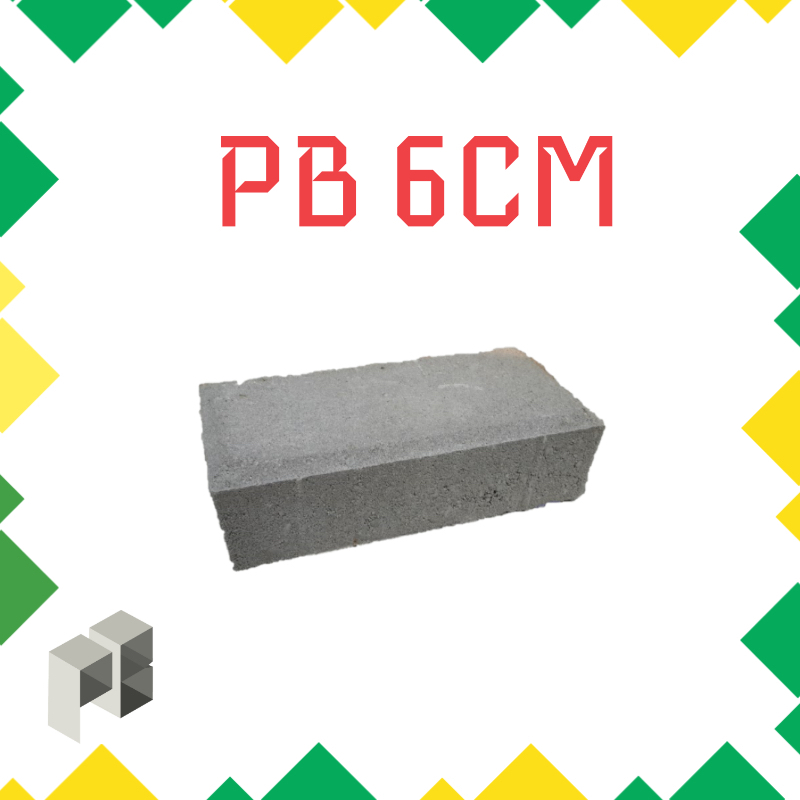 Paving Block 6 CM - Bata - K300 (Harga Per m2)