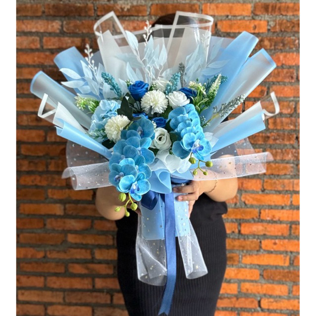 buket bunga artificial anggrek bogor / viflowerss