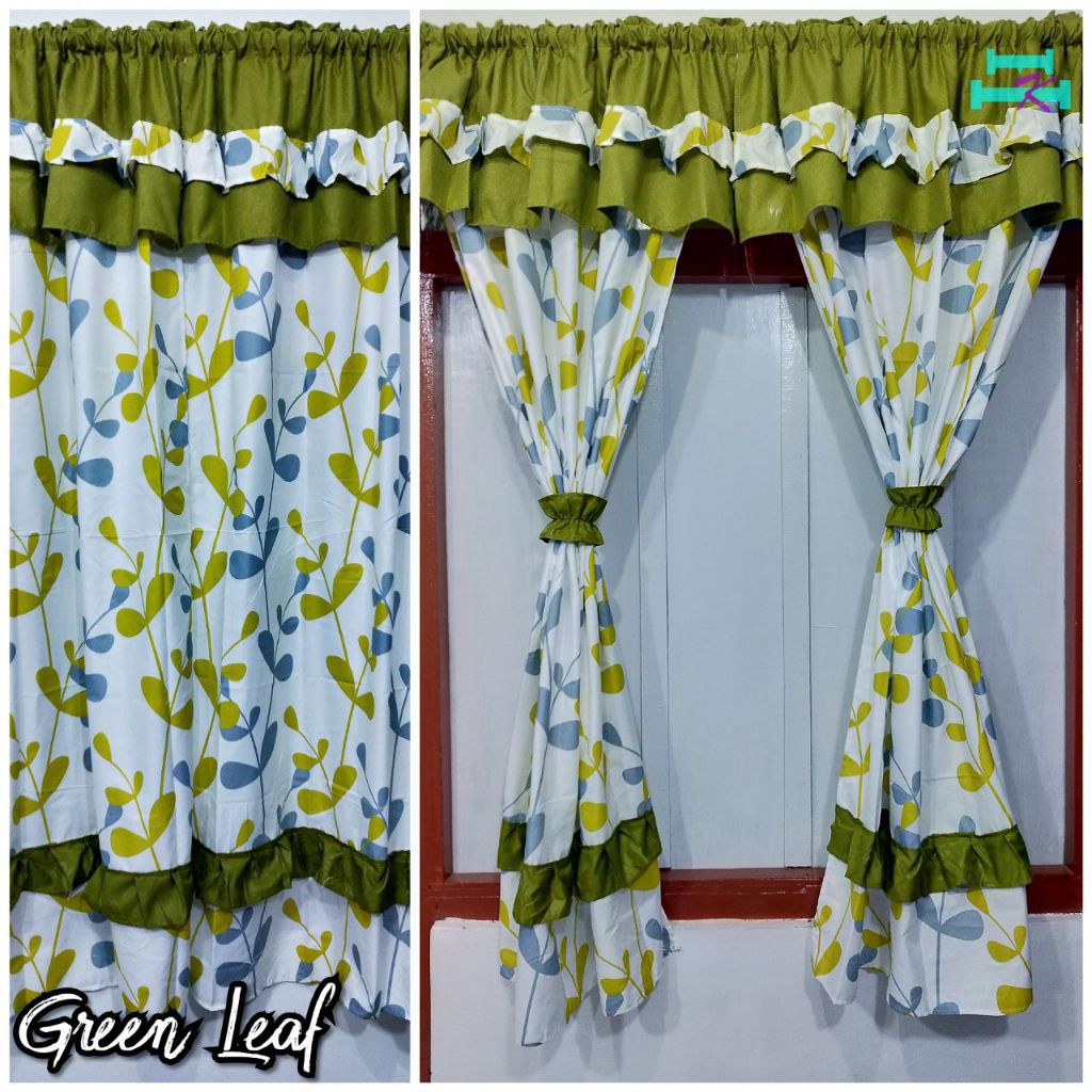 Gorden Jendela Pendek Motif Minimalis Ukuran 100x150