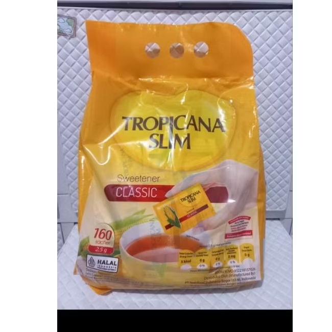 

Tropicana Slim sweetener classic 160s/Gula tropicana slim/Gula rendah kalori