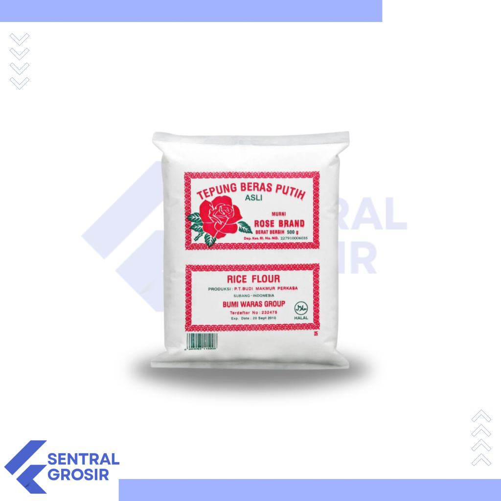 

Rose Brand | Tepung Beras Rose Brand 500 Gram ( 8,500 /pcs )