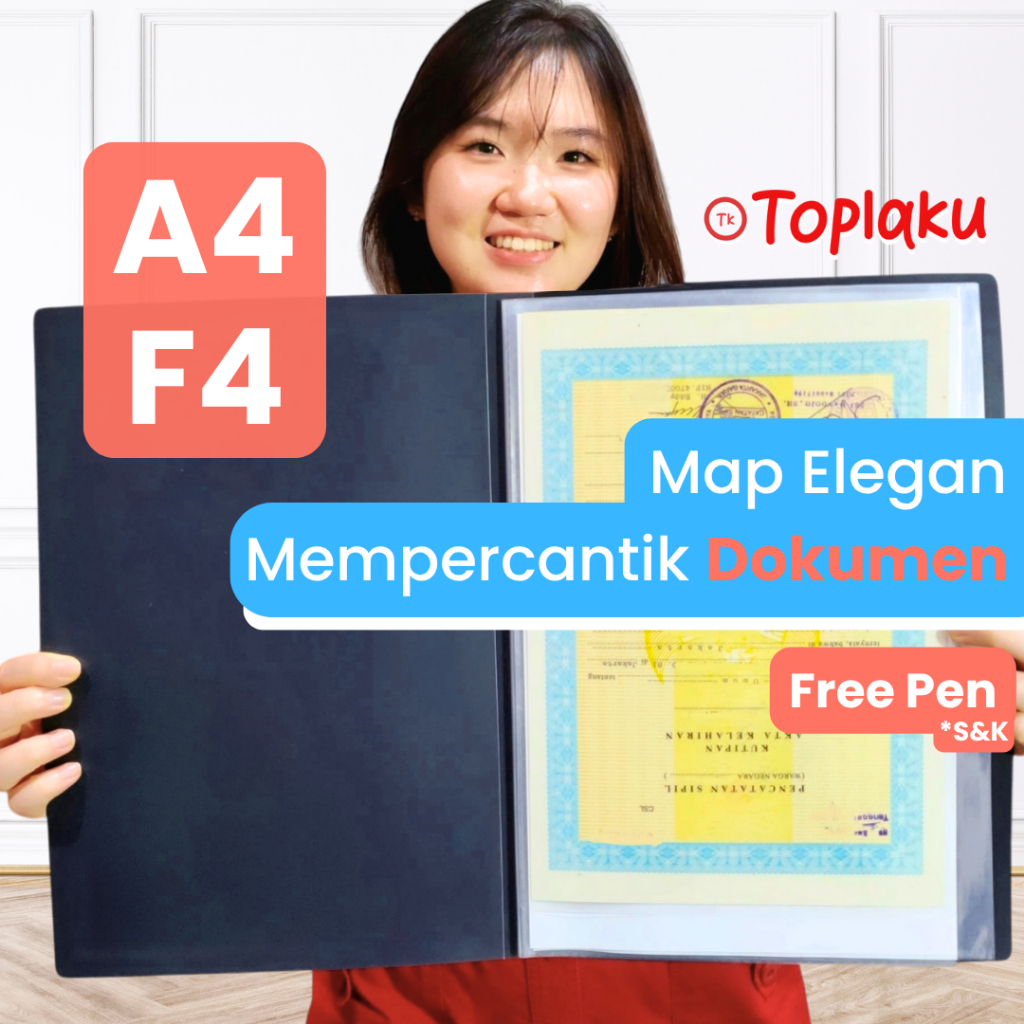 

Clear Holder Map Dokumen BESAR ANTI AIR F4 File Keeper Document Ijazah Tempat Berkas Display Book A4