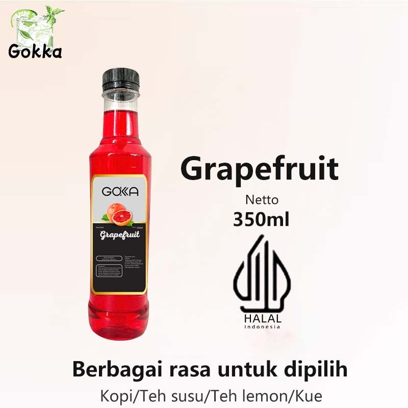 

Gokka Nanas Grapefruit 350ml - Delicious Grapefruit Flavor Syrup / Sirup Grapefruit