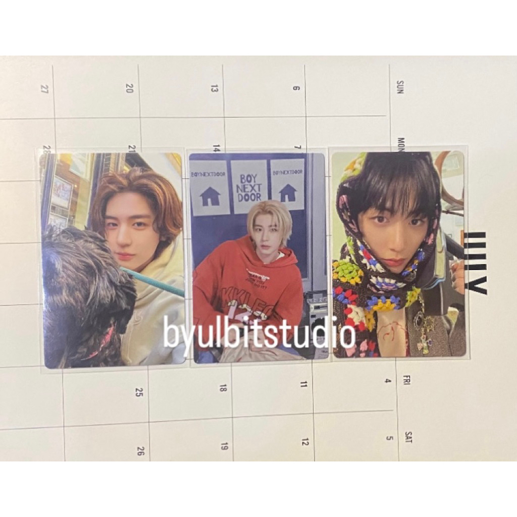 (take all only) photocard taesan setrika leehan guguk who how sticker crunch