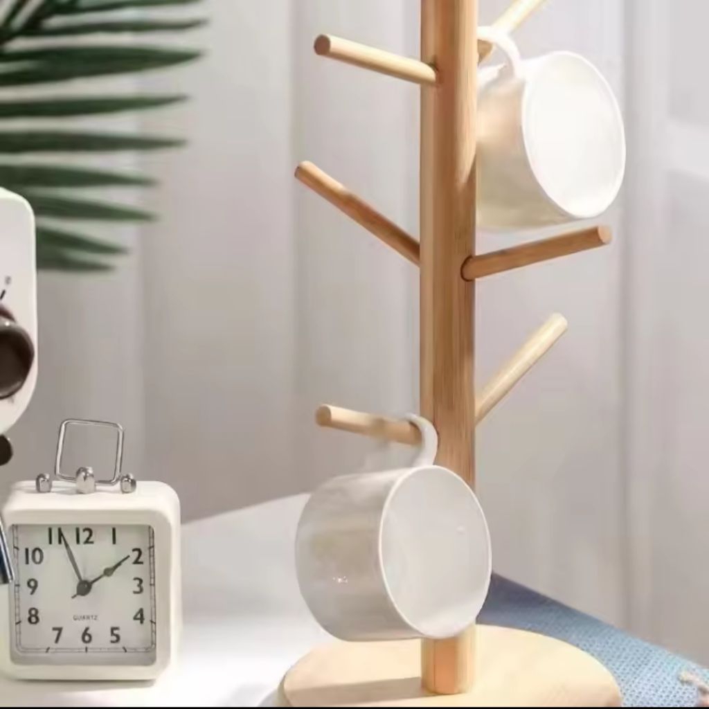 M1 RAK GELAS / RAK GELAS KAYU / RAK GELAS AESTHETIC